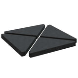 Umbrella Weight Plates 4 pcs Black Granite Triangular 14 kg 3318587