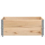 Pallet Collars 2 pcs 100x100 cm Solid Wood Pine 4010289