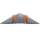 Family Tent Dome 6-Person Grey and Orange Waterproof 4009433