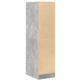 Apothecary Cabinet Concrete Grey 30x41x118 cm Engineered Wood 855163
