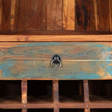 Wine Rack 50x40x180 cm Solid Reclaimed Wood 247879