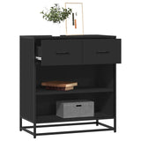 Sideboard Black 68x35x76 cm Engineered Wood 848984