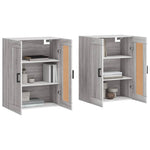 Wall Mounted Cabinets 2 pcs Grey Sonoma Engineered Wood 3198023