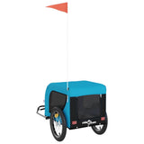Pet Bike Trailer Blue and Black Oxford Fabric and Iron 94002