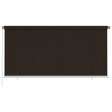 Outdoor Roller Blind 300x140 cm Brown HDPE 312975