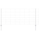Wild Fence with Posts 25 x 1 m Hot-Dip Galvanised Steel 3337119