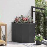 Corner Planter Black 45 x 45 x 50 cm Steel 883668