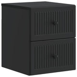 Wall-Mounted Bedside Cabinet Black 33 x 34.5 x 40 cm 897957