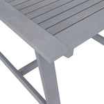 Garden Dining Table Grey 88x88x74 cm Solid Acacia Wood 312410