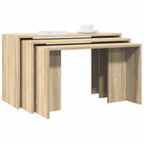 Nesting Tables 3 pcs Sonoma Oak Engineered Wood 858535