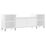 TV Cabinet High Gloss White 160x35x55 cm Engineered Wood 831334
