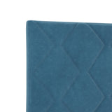 ZNTS Bed Frame Dark Blue 140x200 cm Velvet 3345015