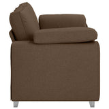 Sofa Brown 180 x 77 x 82 cm Fabric 4105231