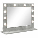 Vanity Mirror Rectangular Concrete Grey 60 x 45 x 18 cm 868312