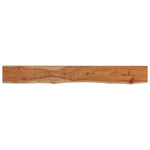 ZNTS Wall Shelf 160x20x2.5 cm Rectangular Solid Wood Acacia Live Edge 370232