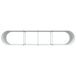 Garden Raised Bed Brown 400 x 80 x 81 cm Steel 42008132