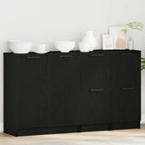 Sideboard 3 pcs Black Oak Engineered Wood 3332500