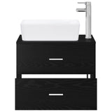 Bathroom Furniture Set Black Oak Engineered Wood 3404391