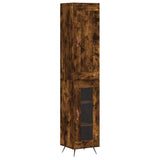 Highboard Smoked Oak 34.5x34x180 cm Engineered Wood 3200366