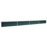 Raised Bed Green Galvanised steel 600x80x45 cm Raised Bed 47073
