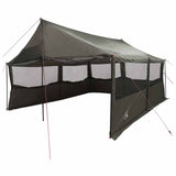 Family Tent Brown grey 450 x 400 x 265 cm Polyester and Steel 42029014