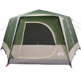 Cabin Tent 7-Person with Roof Green 400 x 350 x 212 cm 42004026