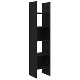 Book Cabinet Black Oak 40 x 35 x 180 cm Engineered Wood 875020