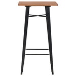 3 Piece Bar Set Steel Black 276845