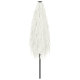 Garden Parasol with Steel Pole White 248x248x248 cm 4005092