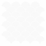 Fish Scale Tile 20 pcs White 30 x 30 cm Polyurethane and PET 42046214