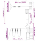 Outdoor Playset Impregnated Wood Pine 3278979