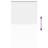 Roller Blind Blackout White 135x230 cm Fabric Width 131.6 cm Polyester 4011993