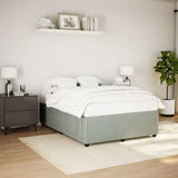 Bed Frame without Mattress Light Grey 140x200 cm Velvet 3285012