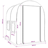 Greenhouse with Frame 160 x 200 x 192.5 cm PVC Transparent 42036862