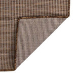 ZNTS Outdoor Flatweave Rug 160x230 cm Brown 340790