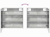 Bathroom Cabinet Set 5 pcs Concrete Grey 53 x 15.5 x 70 cm 3406370