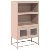 ZNTS Highboard Pink 68x39x123 cm Steel 853369