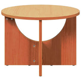 Coffee Table Wax Brown 50 x 50 x 35 cm Solid pine wood 873531