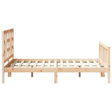Bed Frame without Mattress 120x200 cm Solid Wood Pine 3191966