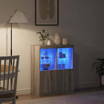 Sideboard Grey Sonoma 81x37x100 cm Engineered Wood 3318622