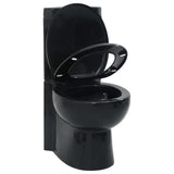 WC Ceramic Toilet Bathroom Corner Toilet Black 141134