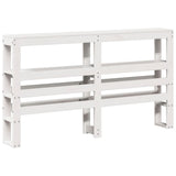 Bed Frame without Mattress White 140x200 cm Solid Wood Pine 3306187