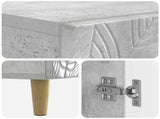 Bathroom Cabinet with Open Shelf DELFT Concrete Grey 897038