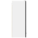 Hanging Cabinet Riga Black Oak and White 40 x 31 x 80 cm 884259
