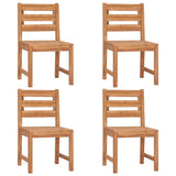 5 Piece Garden Dining Set Solid Wood Teak 3157181