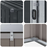 Garden Sheds Anthracite 137 x 81 x 180 cm Metal 42011291