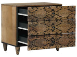 Bed cabinet with Drawer Brown 50 x 33 x 60 cm Solid Mango Wood 4018341