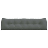 Back Pillow Dark Grey 180 x 24 x 50 cm Fabric 42014558