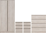 ZNTS Malvern 2 Door Wardrobe Bedroom Set 100-108-073