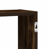 Wall Cube Shelf 5 Compartments Smoked Oak Engineered Wood 859999